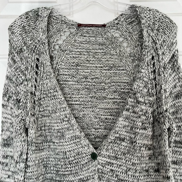 👠 Comptoir des Cotonniers Long Sleeve Knit Button Front V-neck Cardigan Small - Picture 6 of 12